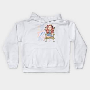 Fashionable girl princess Kids Hoodie